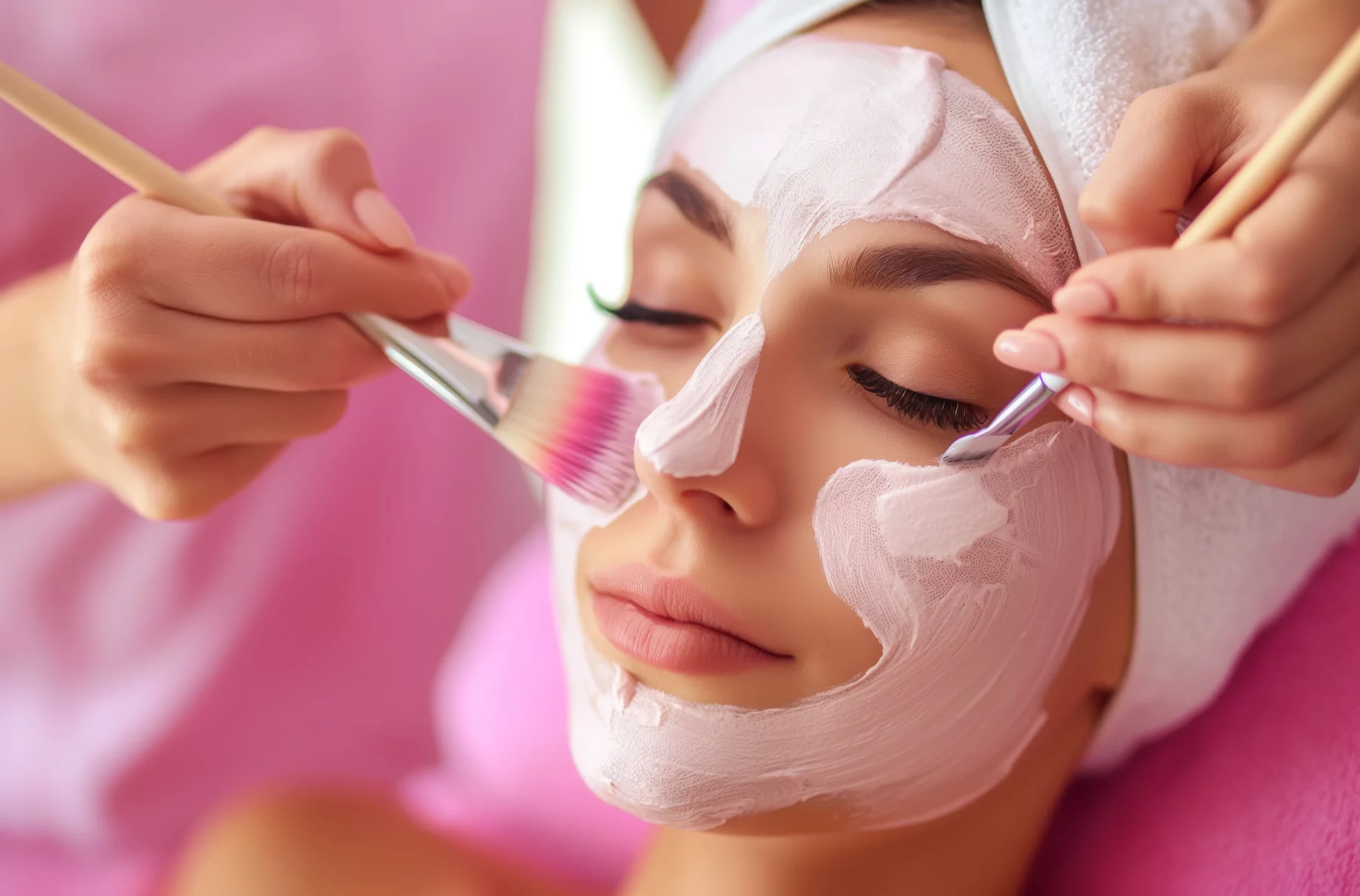 vecteezy ai generated facial mask application 42601216