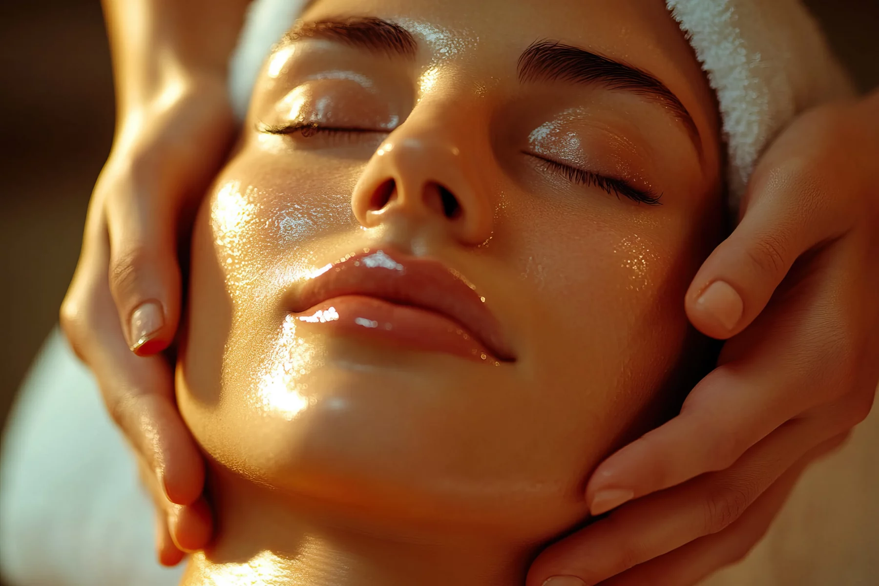 vecteezy relaxing facial treatment with soothing oils spa ambiance 51235732